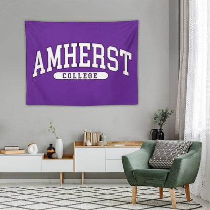 Amherst - College Font Curved Tapestry
