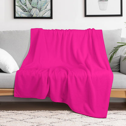 PLAIN SOLID DEEP PINK -100 PINK SHADES ON OZCUSHIONS ON ALL PRODUCTS Throw Blanket