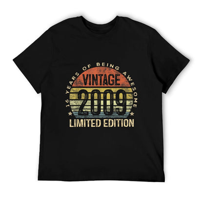 Vintage 2009 Limited Edition 16-Year-Old Gifts 16th Birthday T-Shirt
