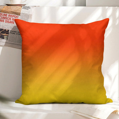 OMBRE GRADIENT ORANGE RED AND YELLOW ONE OF 100 CHIC OMBRE 2 TONE DESIGNS ON OZCUSHIONS Linen Throw Pillow Cover