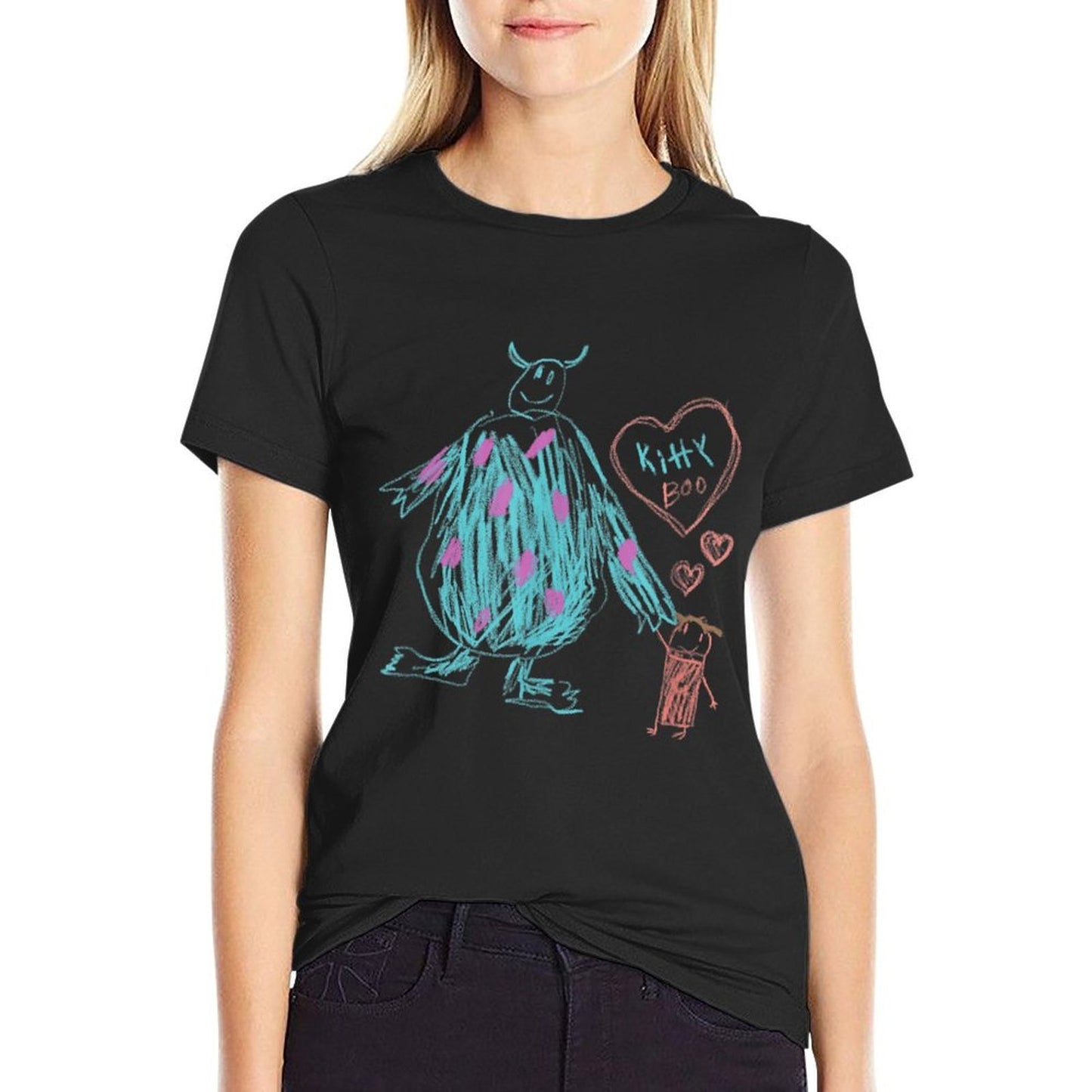 Disney And Pixar’s Monsters, Inc. Sulley Kitty And Boo  Relaxed-fit T-Shirt