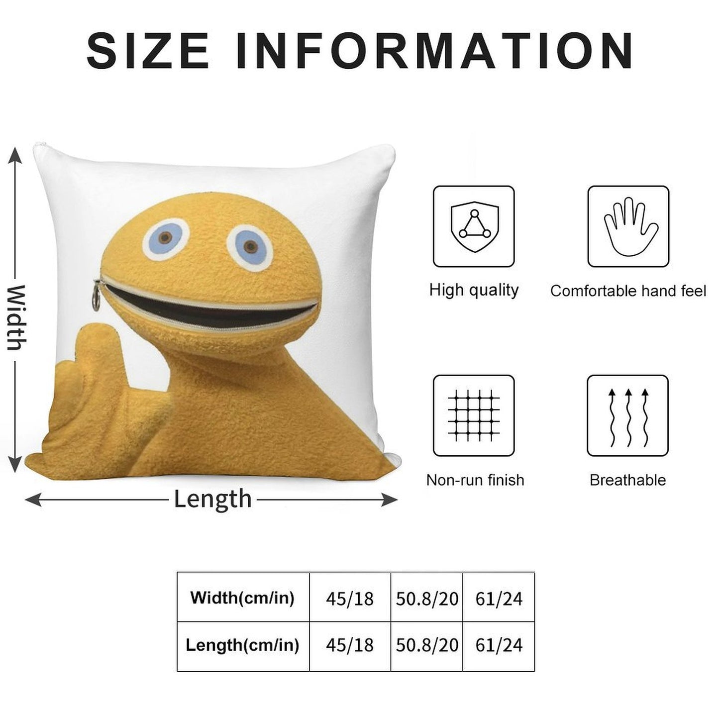 Rainbow Zippy Big Mouth - Zippy from Rainbow - Classic UK - Zippy T-shirt - Zippy T Shirt - Zippy The Legend Soft Easy Maintenance Throw Pillow