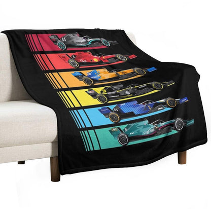 Formula Racing Cars 2023 Throw Blanket