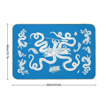 Scylla Mosaic - Blue Bath Mat