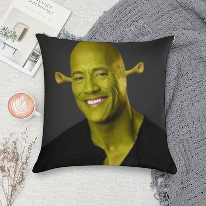 Dwayne 'The Shrok Johnson Soft Anti-Pilling Throw Pillow