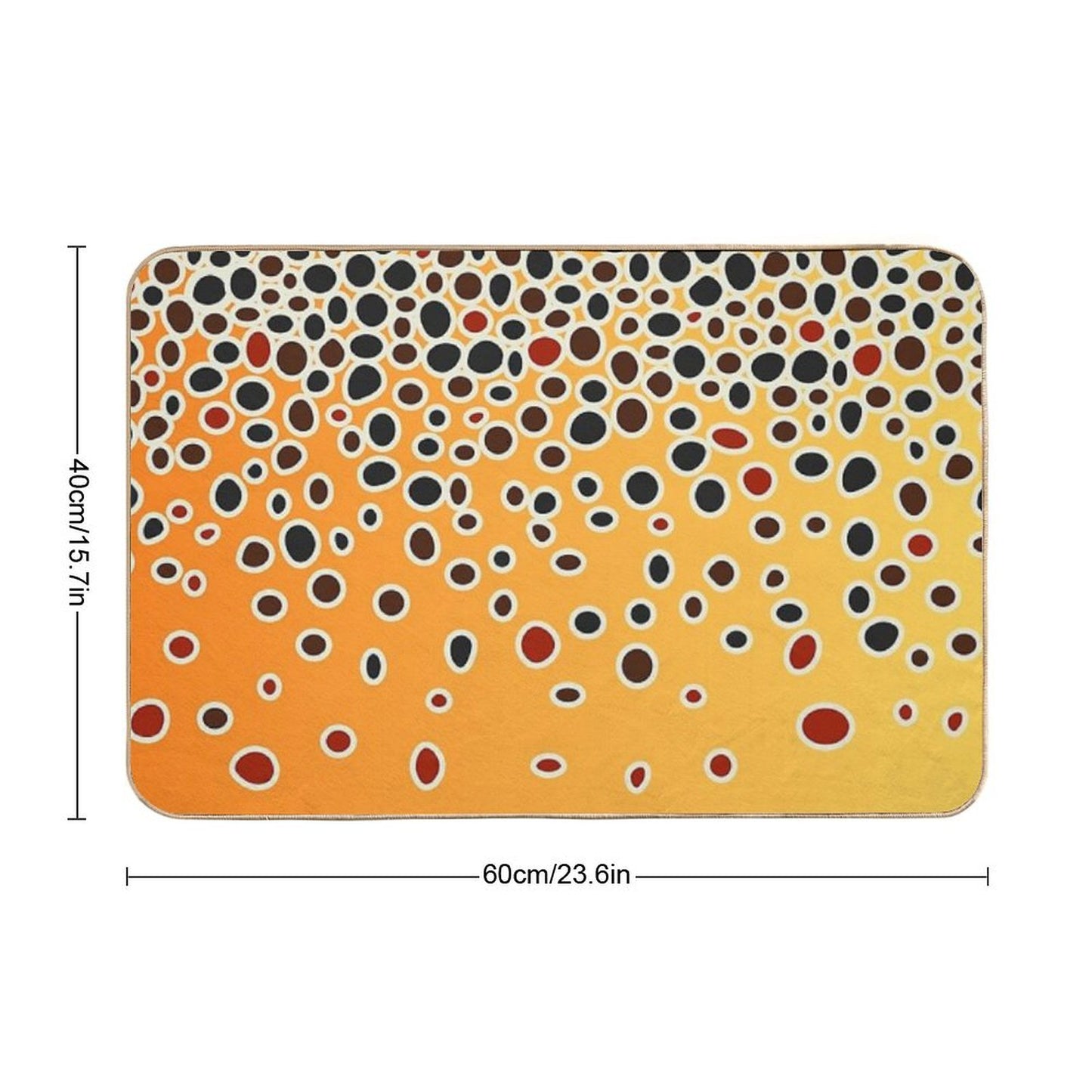 Brown Trout Skin Bath Mat