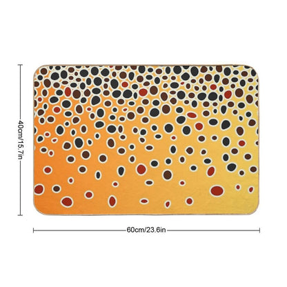 Brown Trout Skin Bath Mat