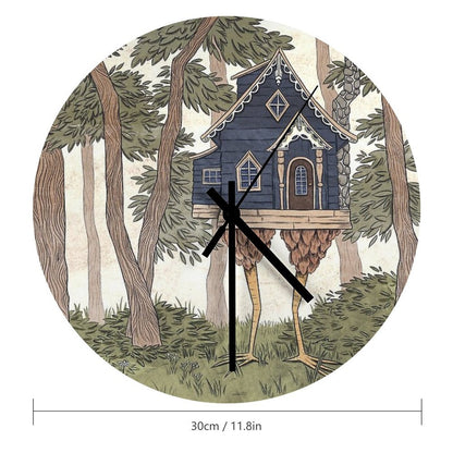 Baba Yaga's House Wall Clock