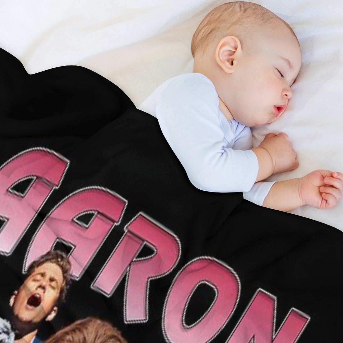 Aaron Tveit Retro Throw Blanket