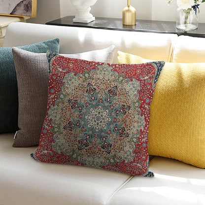 Vintage Antique Persian Carpet Print Soft Warmth Comfort Throw Pillow