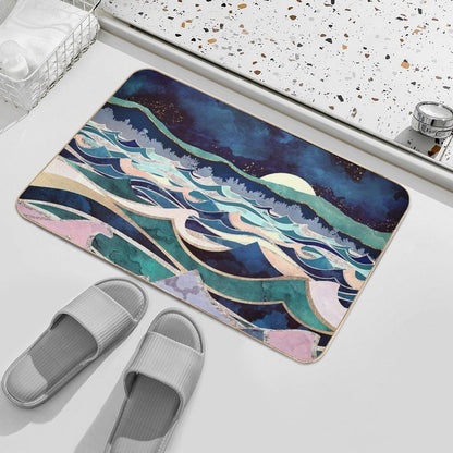 Moonlit Ocean Bath Mat