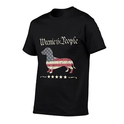 Weenie The People Dachshund 4th of July  Moisture-wicking T-Shirt