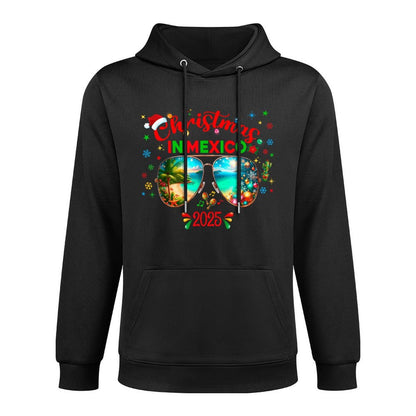 Mexico Cancun Cabo Christmas Trip Outfit Pajama Colorfast Hoodie