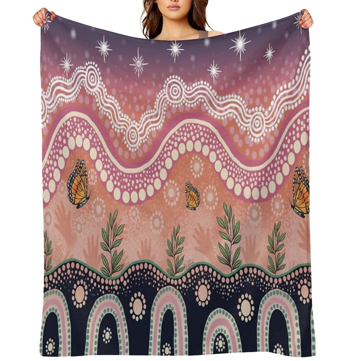 Butterfly Dreaming Throw Blanket