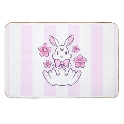 Sakura Bunny 02  Nikury Bath Mat
