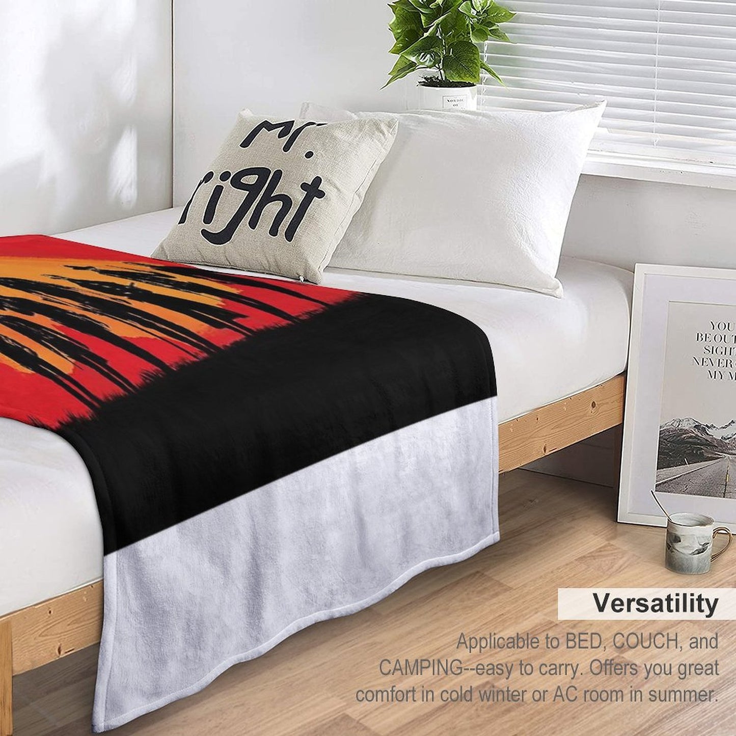 Beautiful Moon Throw Blanket