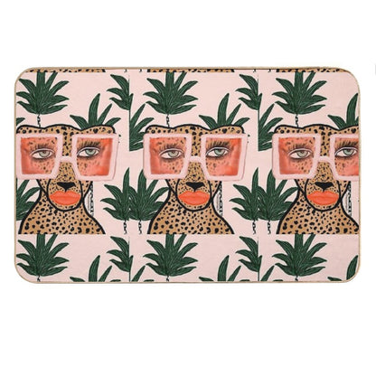 Tropical Glam Cat Bath Mat
