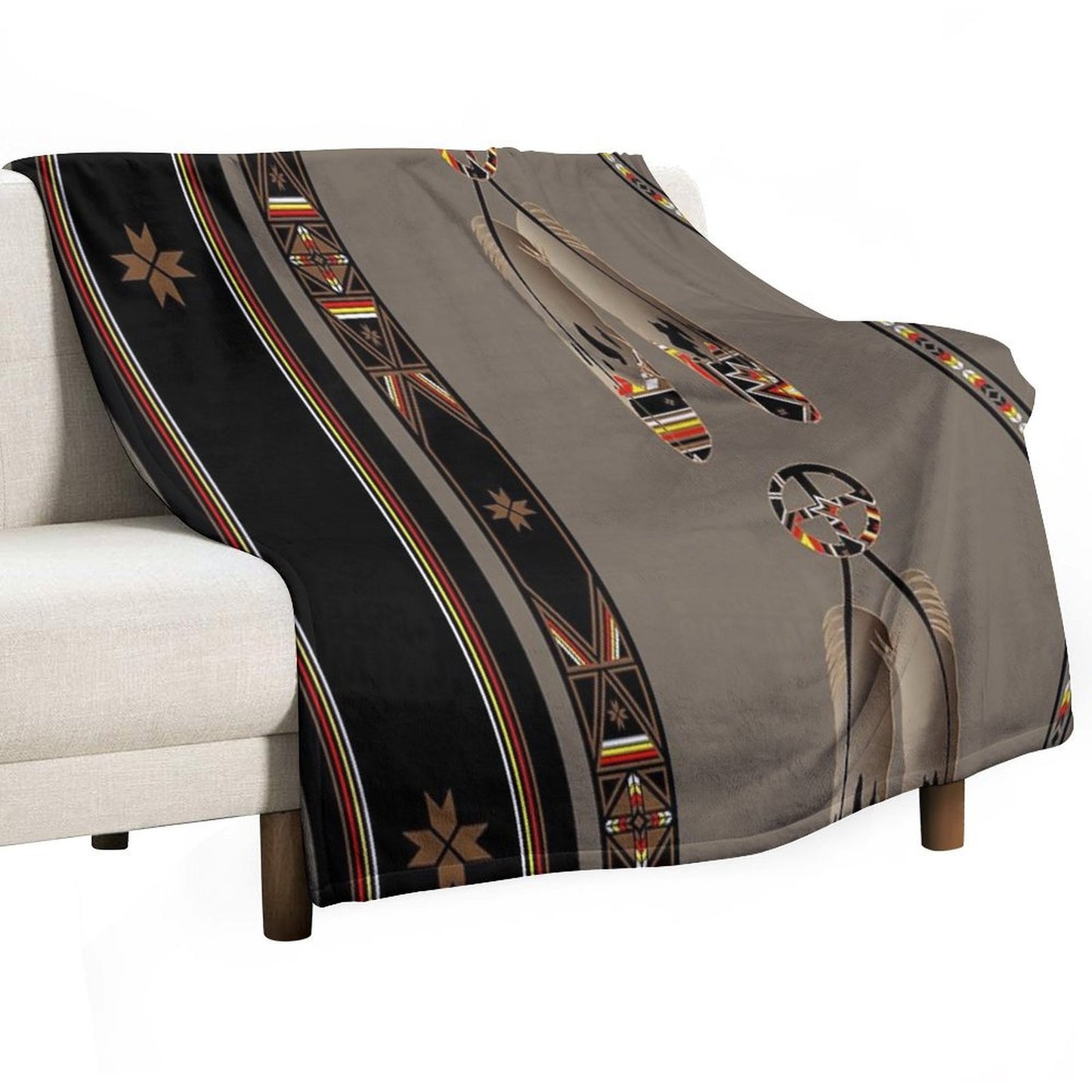 Lakota Design Throw Blanket