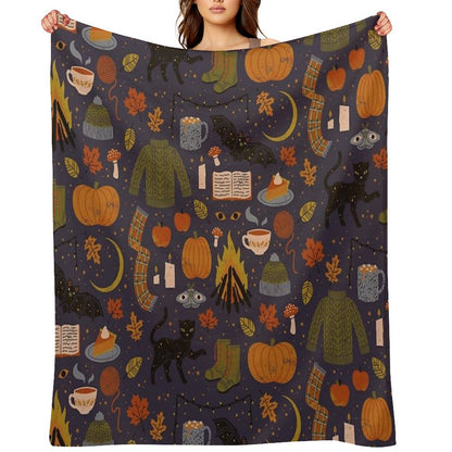Autumn Nights Throw Blanket