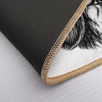 Basset Hound  Repositionable Bath Mat