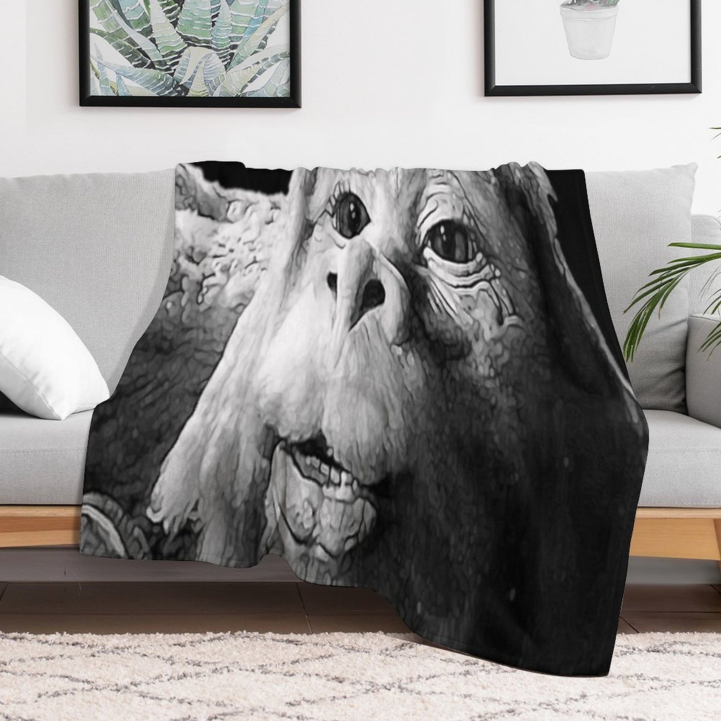 Falkor The Luck Dragon From The Neverending Story Design Throw Blanket