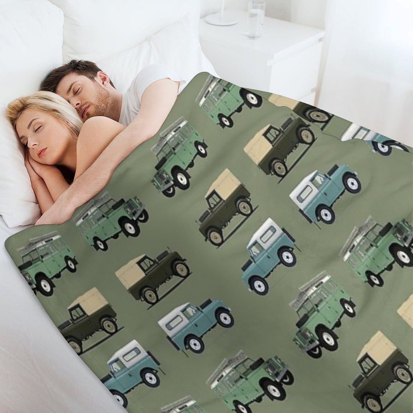 British Off Road 4x4 Vehicles Throw Blanket