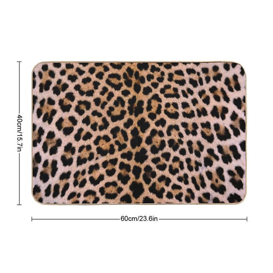 Cheetah Print  Eco-Friendly Bath Mat