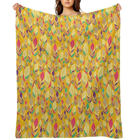 Dancing Feathers Throw Blanket