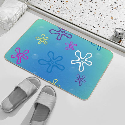 Ocean Flowers Bath Mat