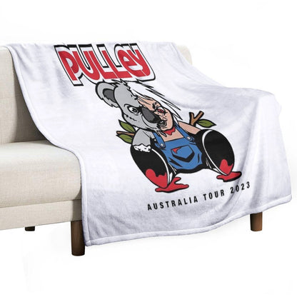 Pulley T-Shirt – Australia Tour 2023 Melodic Punk Rock Throw Blanket