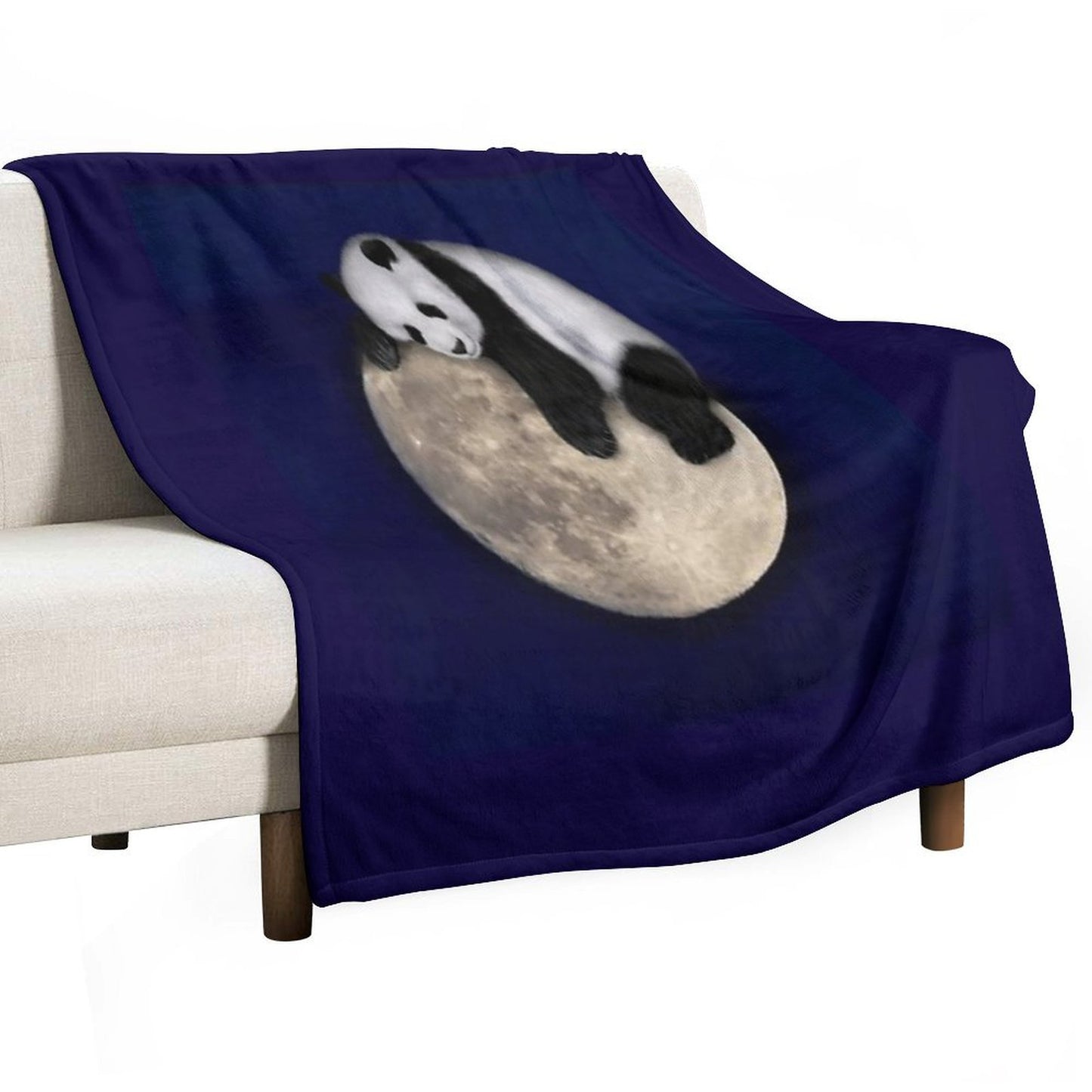 Sleeping on The Moon Throw Blanket