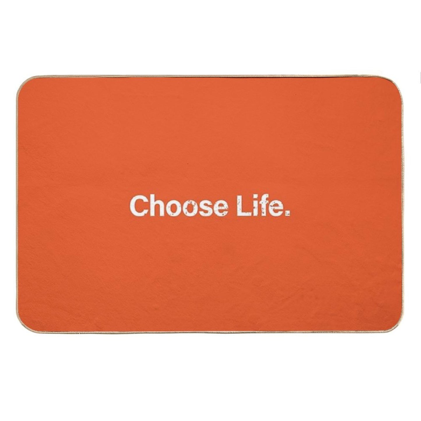 Choose Life. Trainspotting - Square - Orange Bath Mat