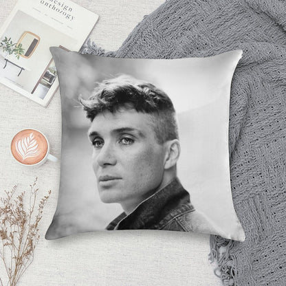 Cillian Murphy Soft Washable Throw Pillow