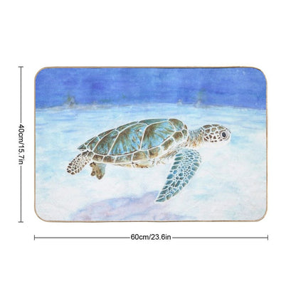 Sea Turtle Underwater Bath Mat