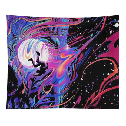 Fly Man on The Moon Tapestry