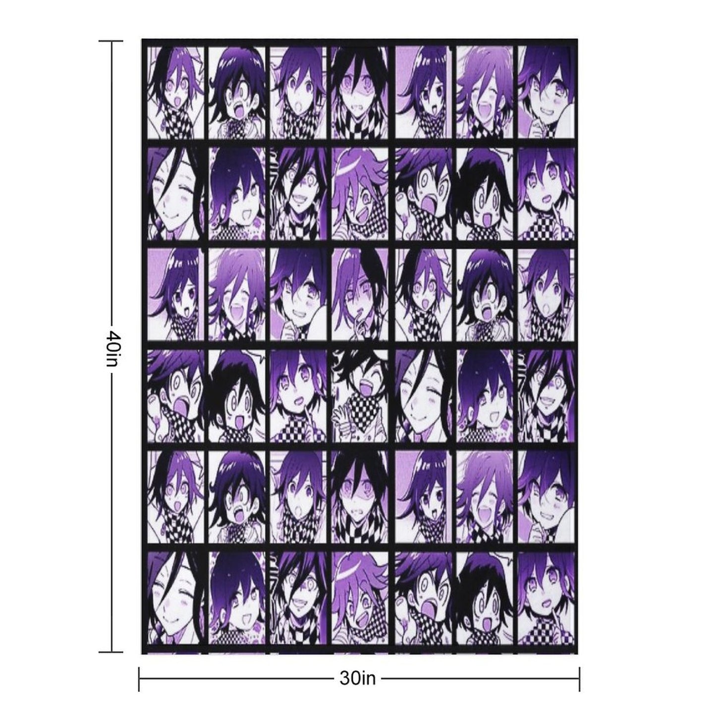 Kokichi Manga Collection (Colored) Throw Blanket