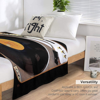 Vintage Pioneer Turntable 1976 Electronics PL-117D Throw Blanket