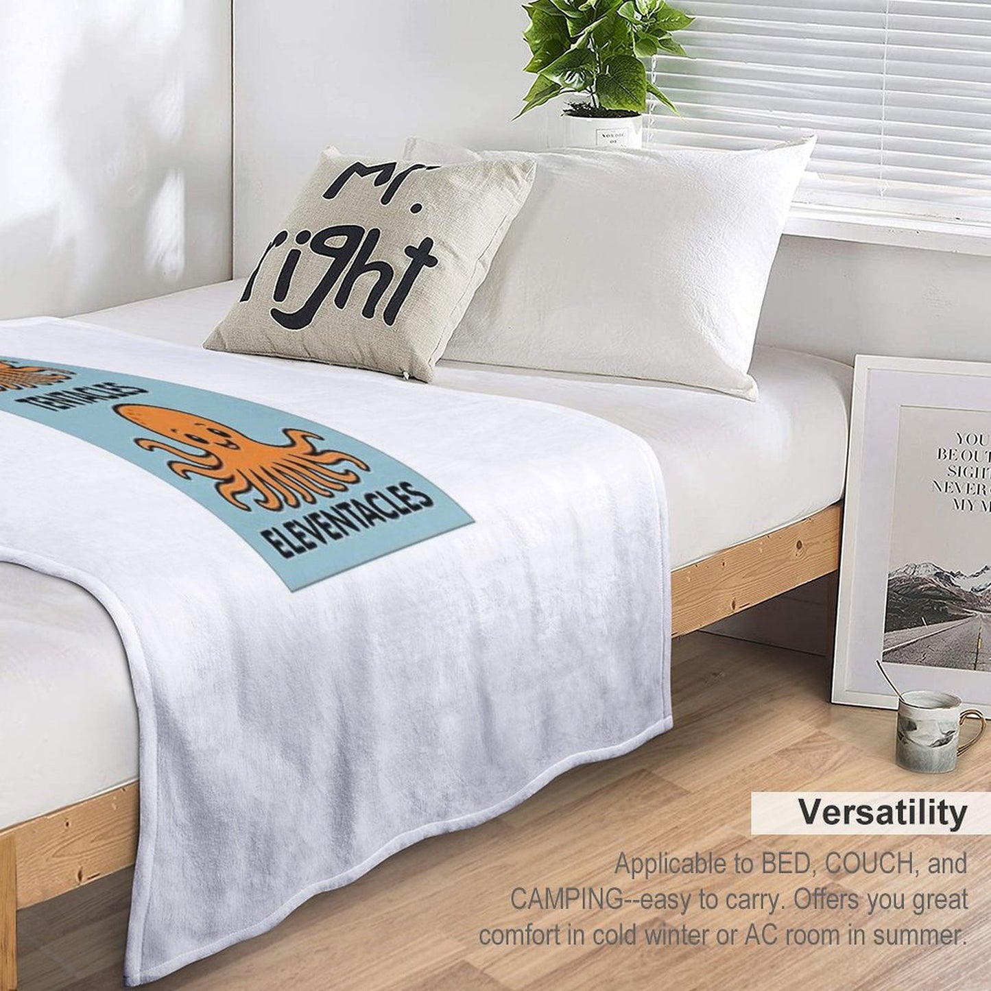 Sea Creatures Octopus, Throw Blanket