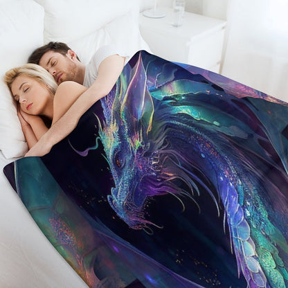 Celestial Dragon Throw Blanket