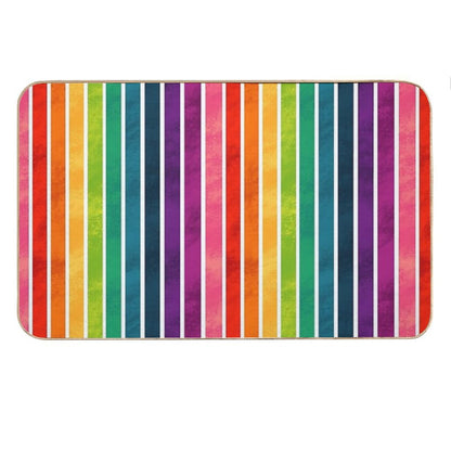 Rainbow Stripes Bath Mat