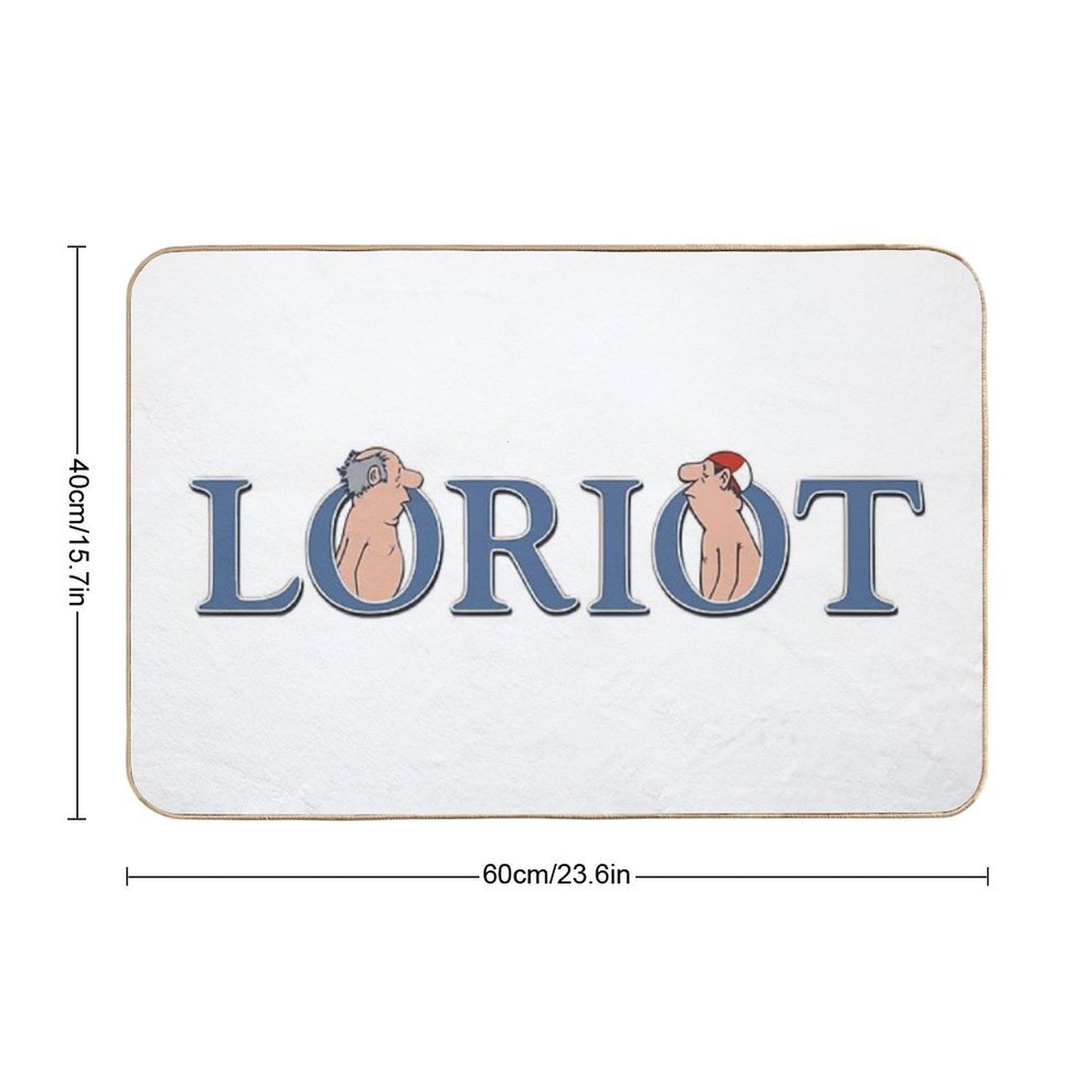 Loriot, Gentlemen in The Bathroom Bath Mat
