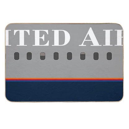 Plane Tees - United Airlines (Battleship Gray)  Pet-Safe Bath Mat