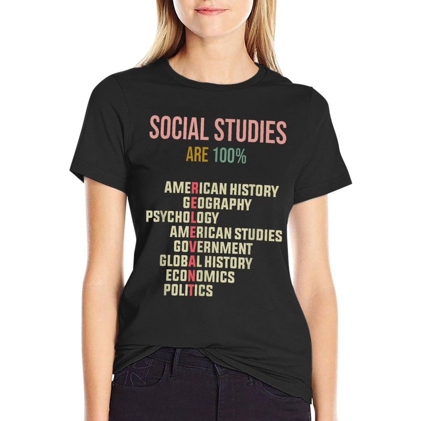 World History Classroom Social Studies History Teacher T-Shirt