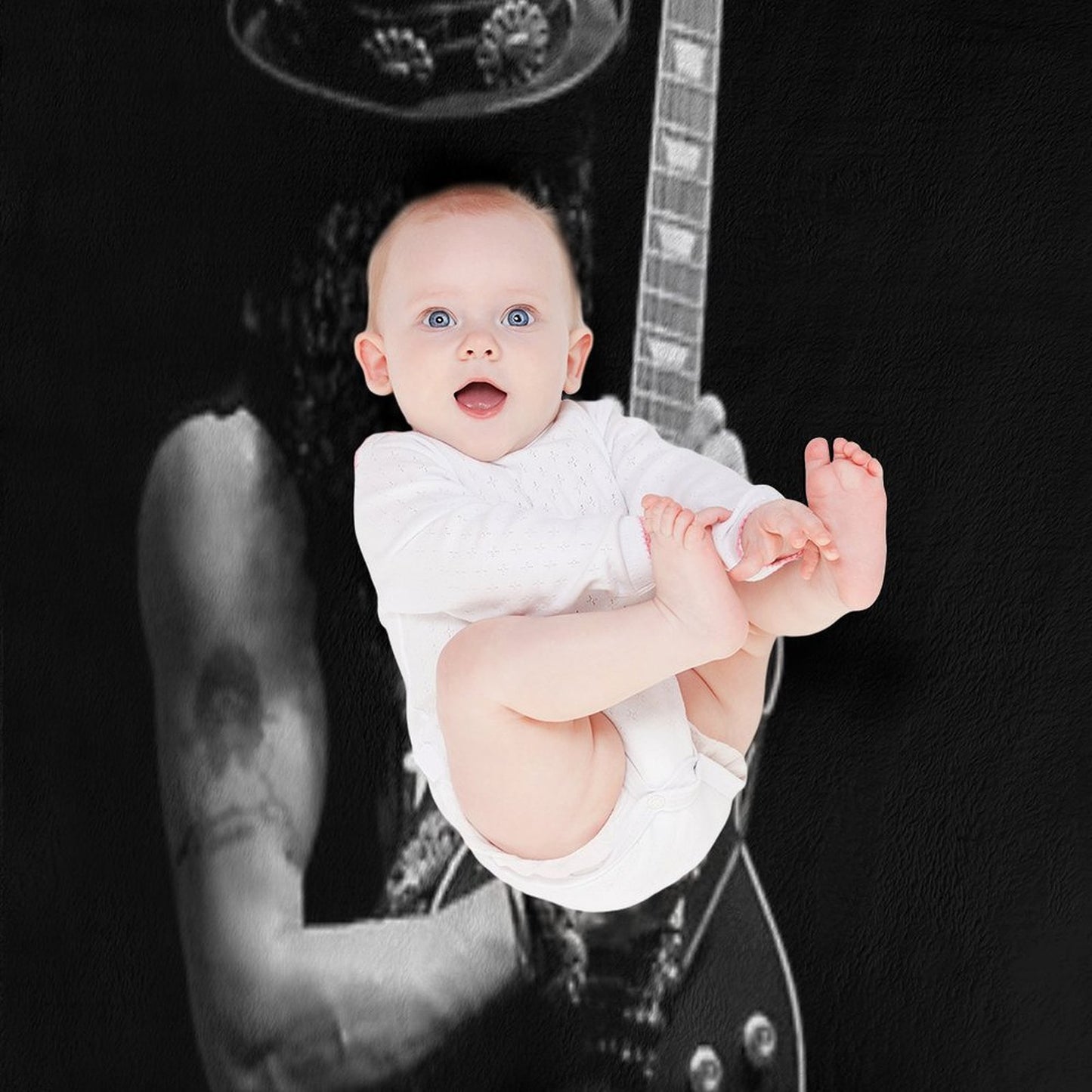 Stage Slash Guitars Vintage Throw Blanket