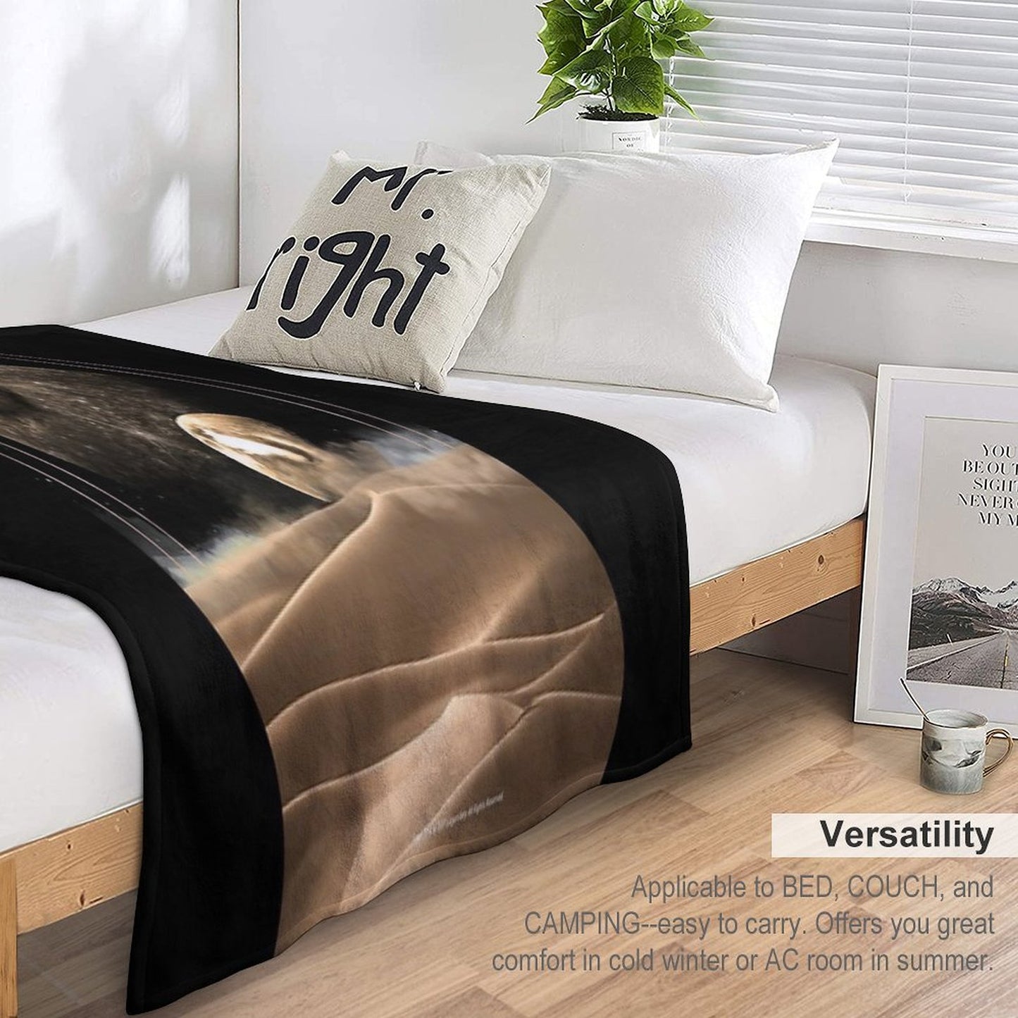 Dune Moons Throw Blanket