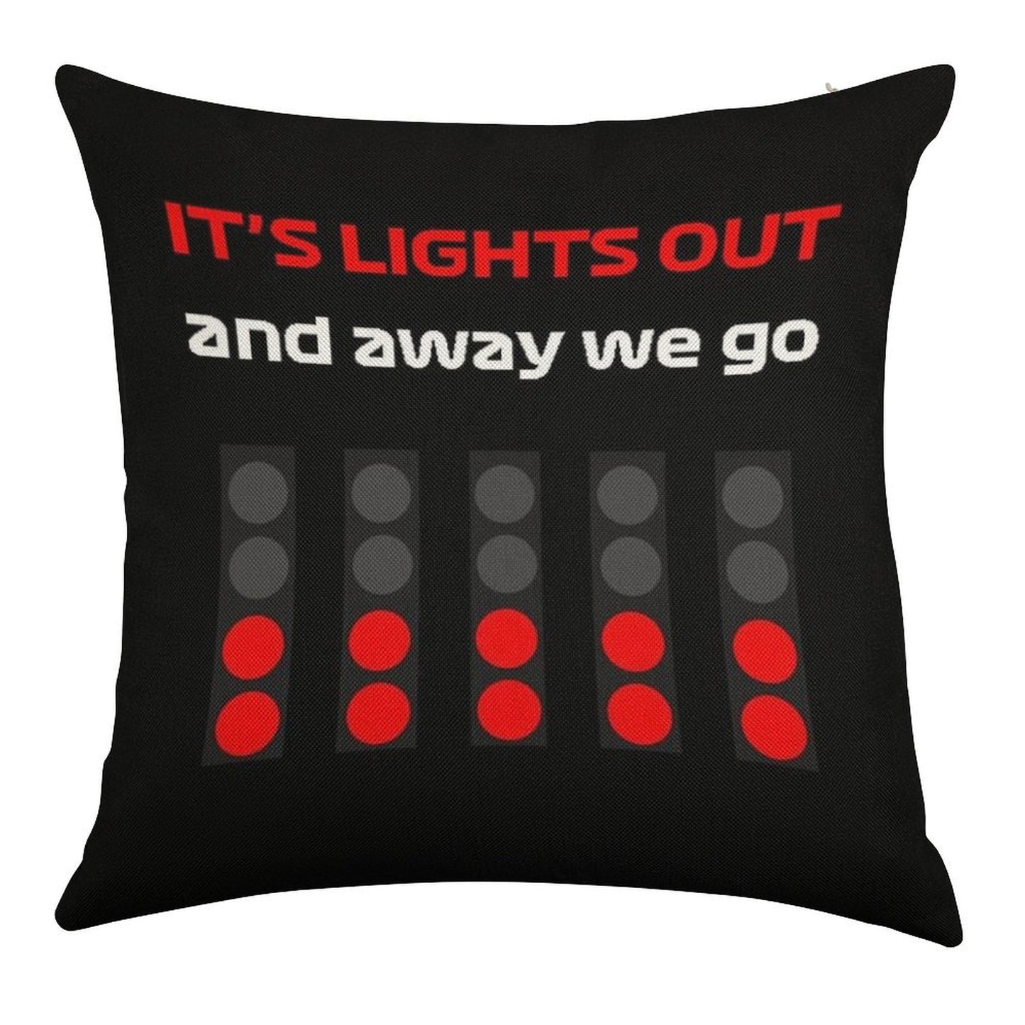 It's Lıghts Out And Away We Go Linen Throw Pillow Cover