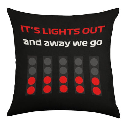 It's Lıghts Out And Away We Go Linen Throw Pillow Cover