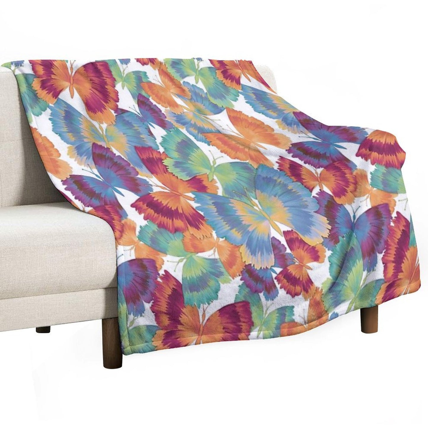 A Swarm of Butterflies Throw Blanket