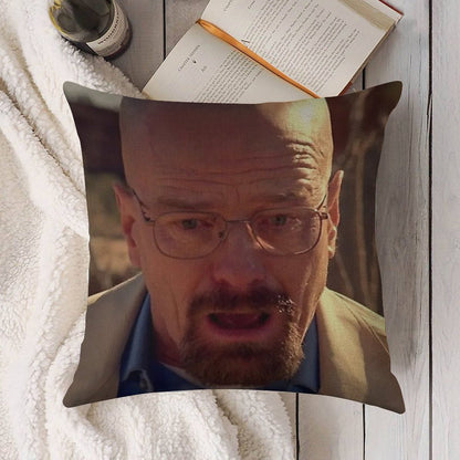 Walter White Meme Linen Throw Pillow Cover