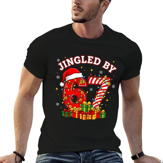 Funny Jingled by 67 Christmas Holiday Women Kids Xmas Ugly  Vintage-inspired T-Shirt